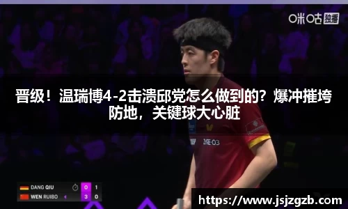 晋级！温瑞博4-2击溃邱党怎么做到的？爆冲摧垮防地，关键球大心脏